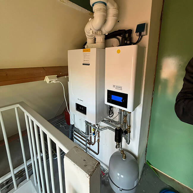 Remeha cv-ketel met hybride-warmtepomp