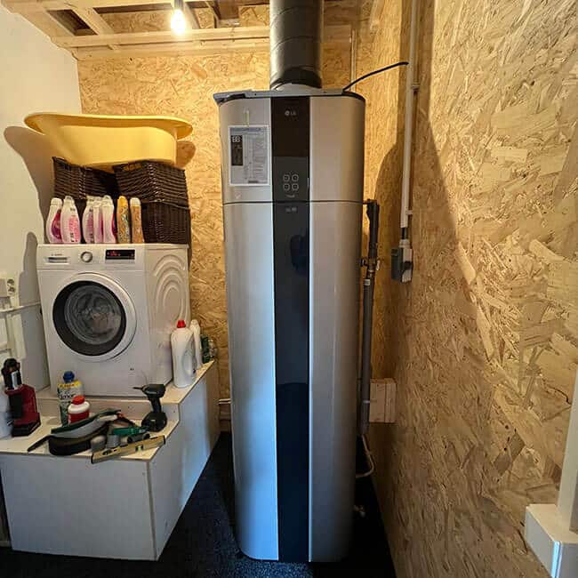 Duurzame boiler met warmtepomp
