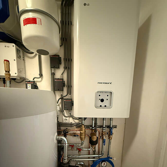 Grootzakelijke warmtepomp