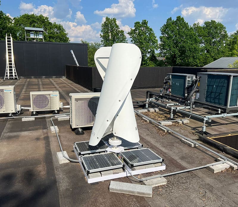 Kleine mini windturbine voor thuis