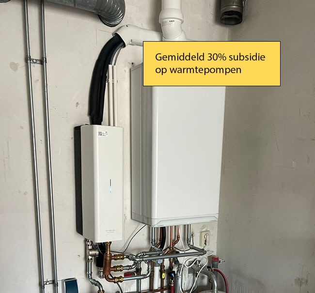 Subsidie op warmtepompen