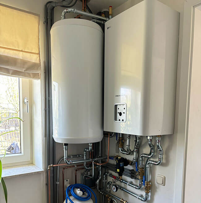 Volledige elektrische warmtepomp voor bedrijven