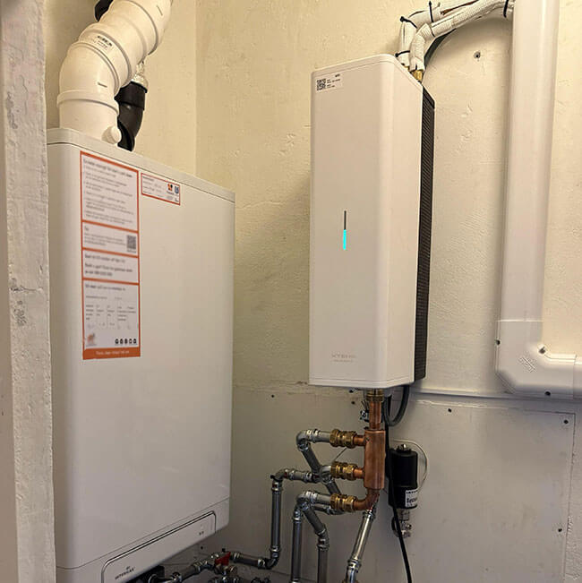 Zakelijke hybride-warmtepomp