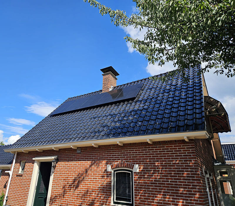 Zonnestroom systeem op vrijstaande woning