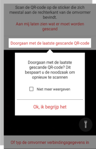 Solar edge wifi instellen scan QR code