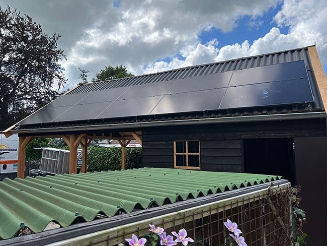 Zonnepanelen in Opende