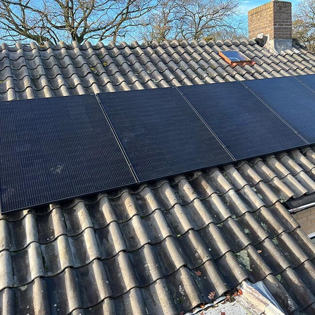 Zonnepanelen op het Zuiden met hoge opbrengst per paneel