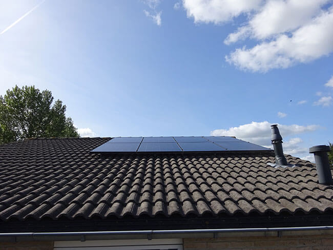 Opbrengst met zonnepanelen in Annen
