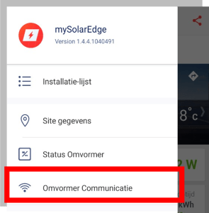 Solar edge wifi instellen stap 2