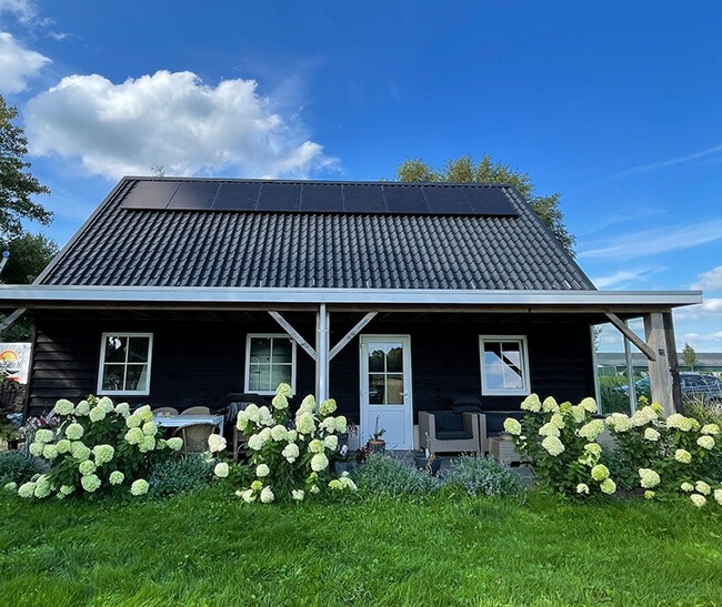 Zonnestroom systeem op dak vrijstaande woning