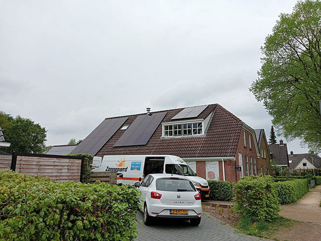 Zonnepanelen in Groningen op boerderij geplaatst door ZPN