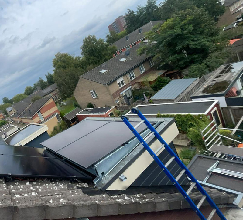 Zonnepanelen op dakkapel