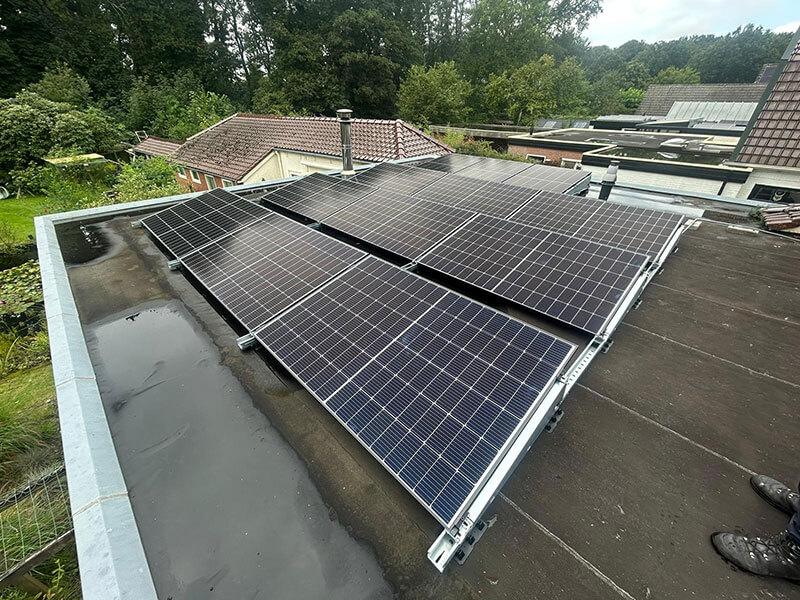 Zonnepanelen op het noorden