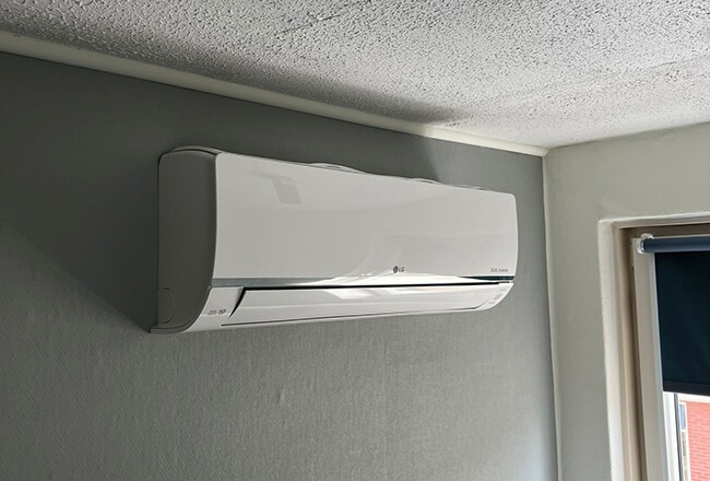 Duurzame airco gecombineerd met zonnepanelen