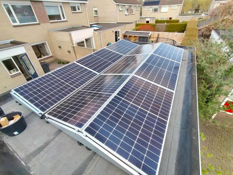 Oost west opstelling zonnepanelen